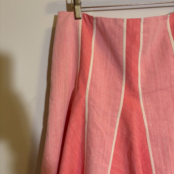 Tristan & Iseut Pink Flared Skirt - Women's Size Medium - Picture 4 of 8